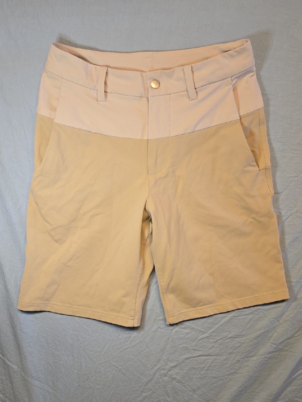 lululemon Athletica Two Tone Tan Beige Shorts